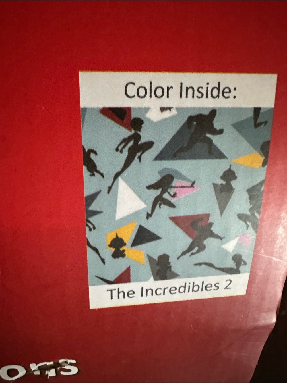 Kids Accessories — The Incredibles 2 Patterned Accessory (Red) New in box